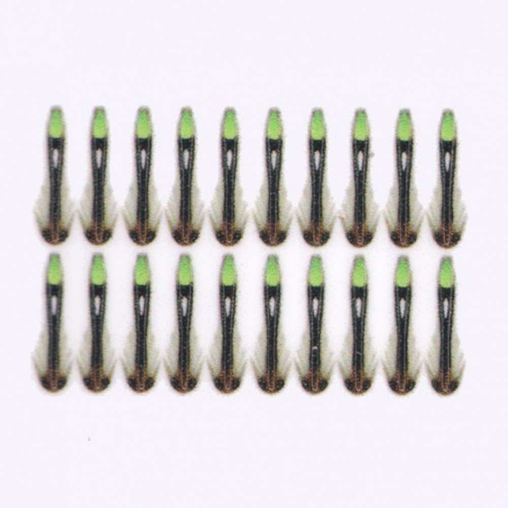 Synthetic Jungle Cock 10mm Extra Small Green