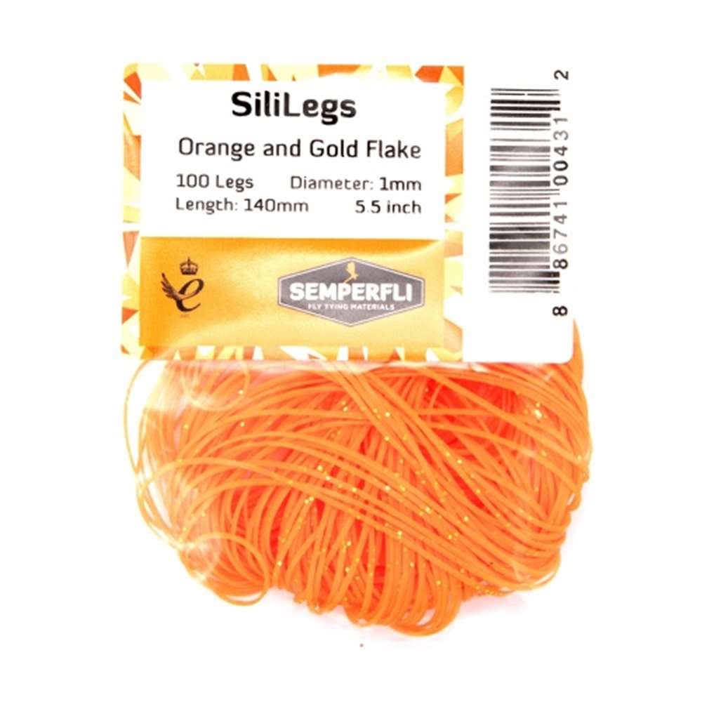 SiliLegs Orange & Gold Flake
