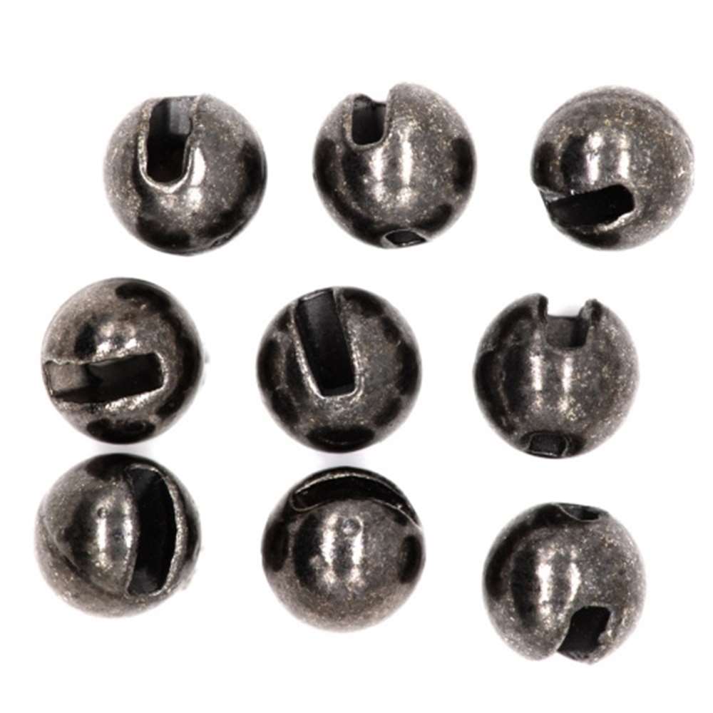 Tungsten Slotted Beads 4.6mm (3/16 Inch) Black Nickel