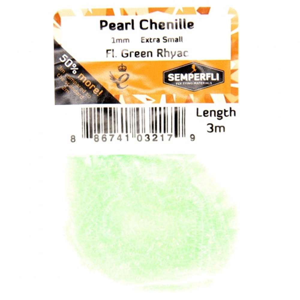 Pearl Chenille 1mm Fl Green Rhyac