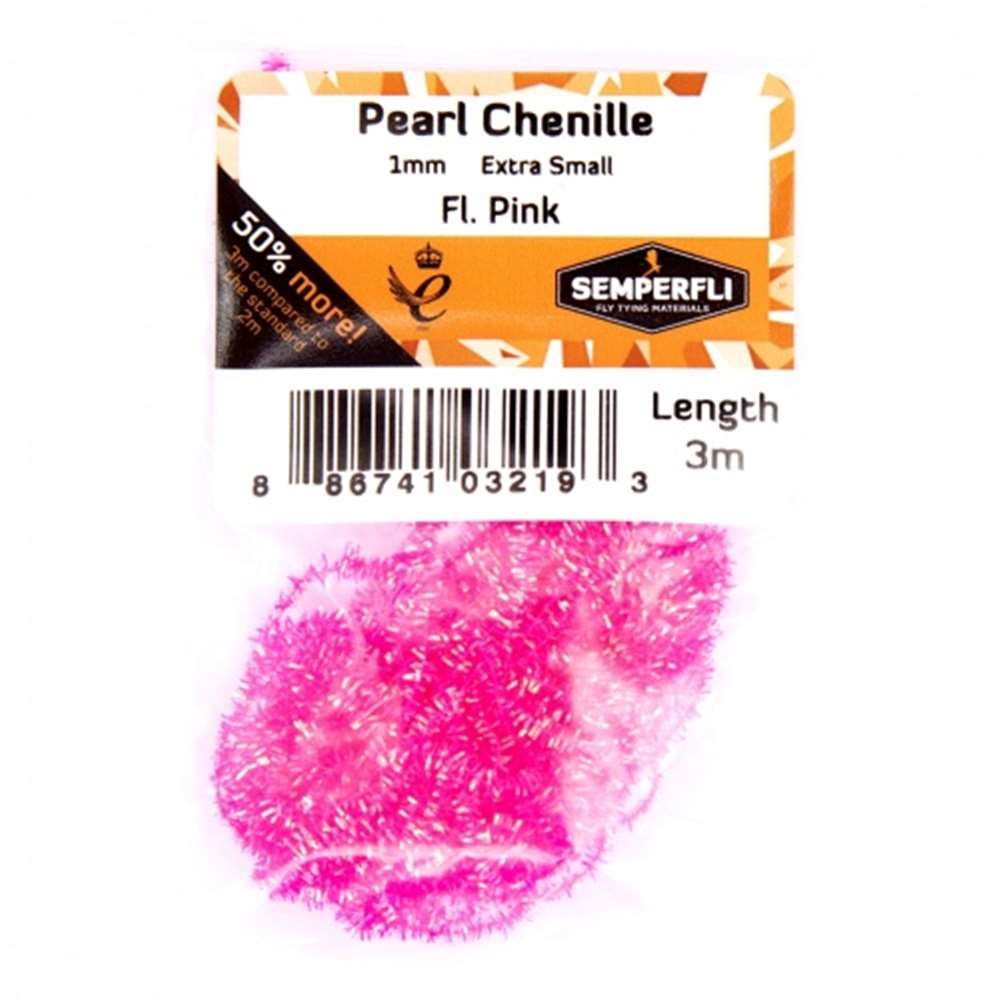 Pearl Chenille 1mm Fl Pink