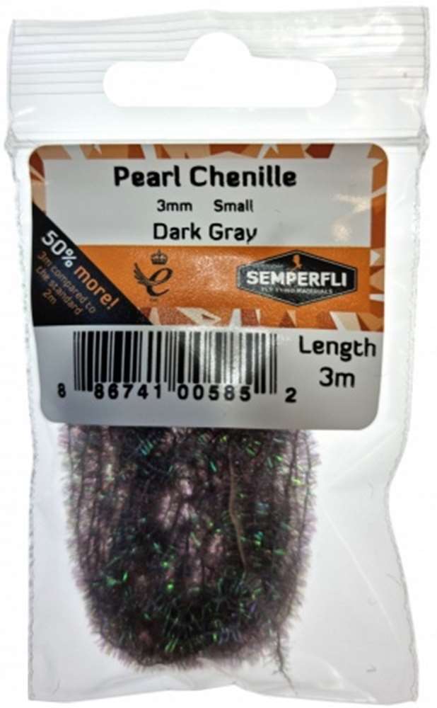 Pearl Chenille 3mm Gray