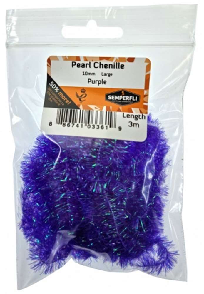 Pearl Chenille 10mm Purple