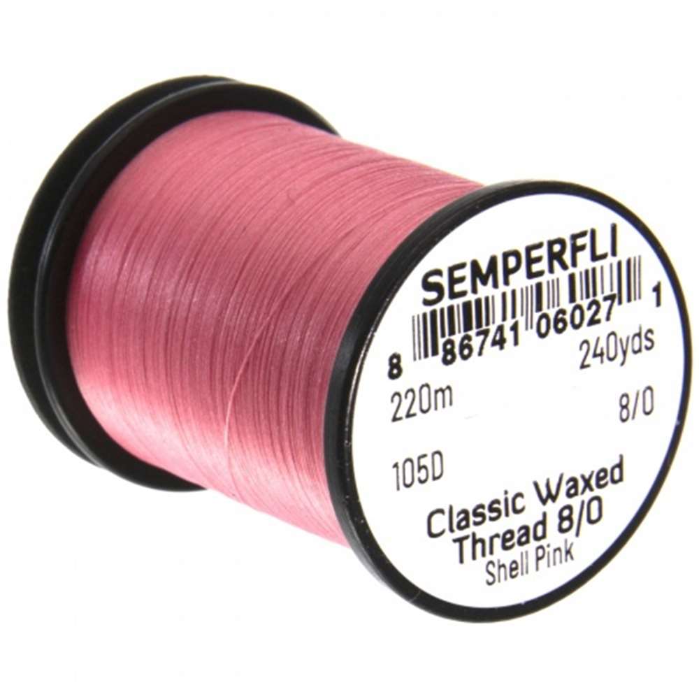 Classic Waxed Thread 8/0 240 Yards Shell Pink