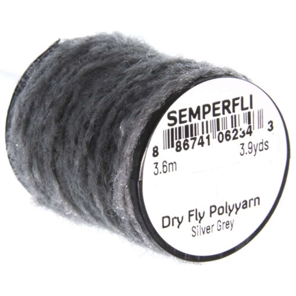 Dry Fly Polyyarn Silver Grey
