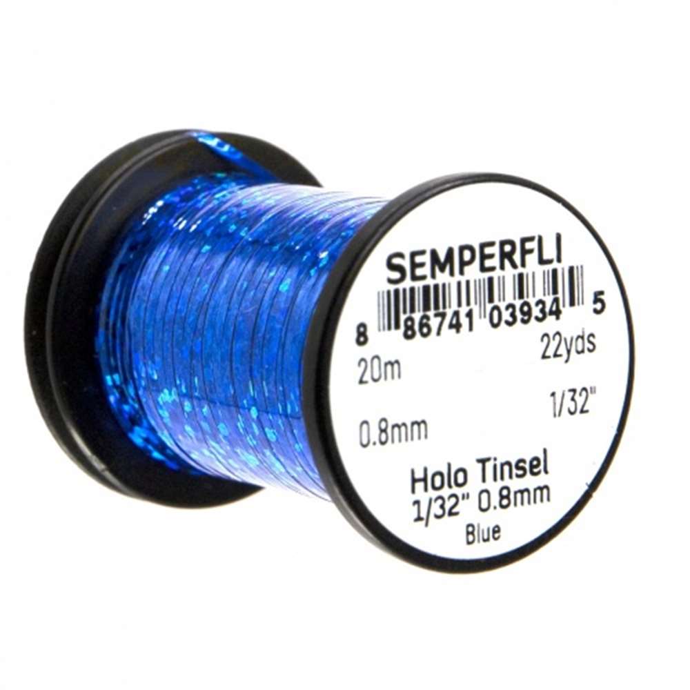 1/32'' Holographic Blue Tinsel