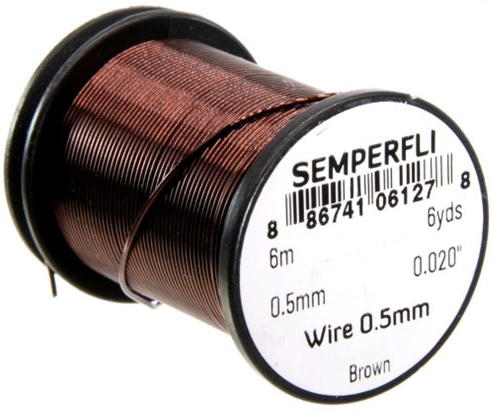 Wire 0.5mm Brown