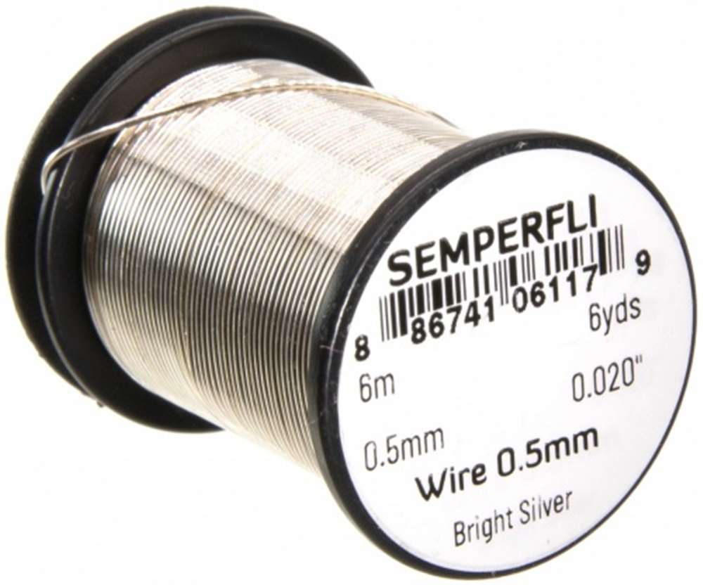Wire 0.5mm Bright Silver